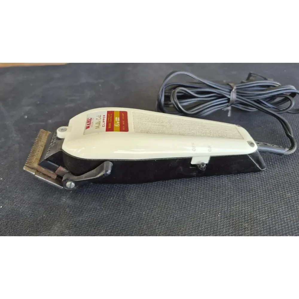 Vintage Wahl Hair Clippers Trimmer Model MC Heavy Guards With Box And Accessorie